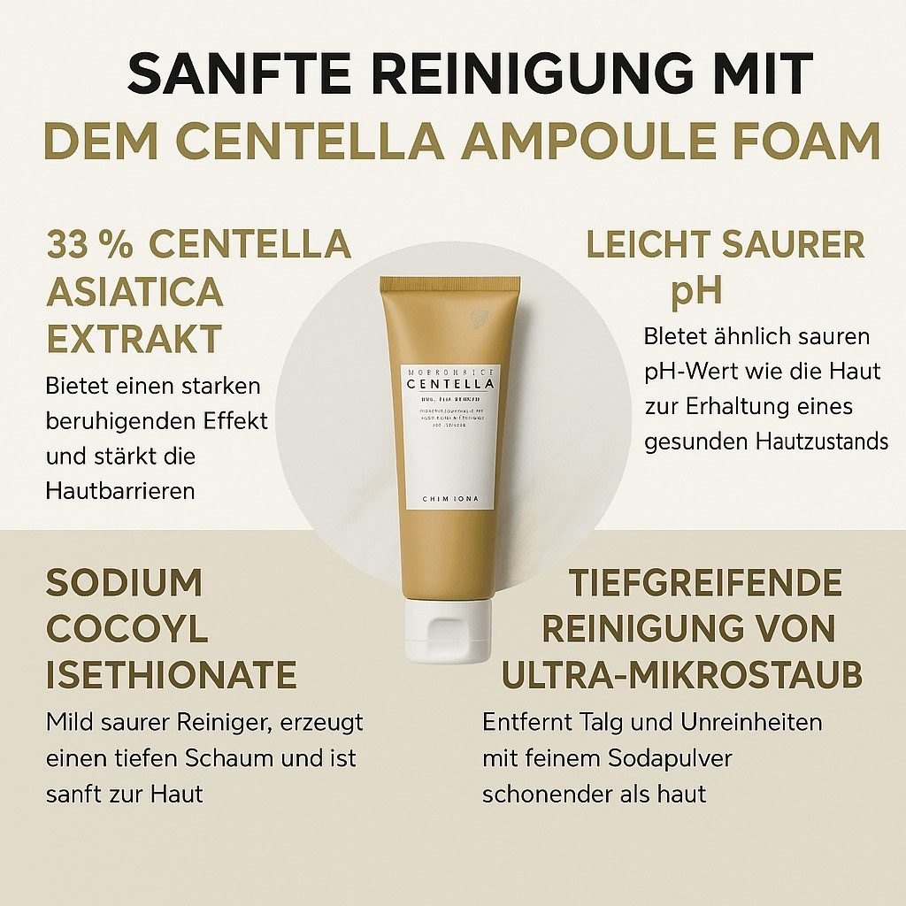 SKIN1004 Gesichts-Reinigungsschaum Madagascar Centella Ampoule Foam 125ml - Formel mit Centella Asiatica