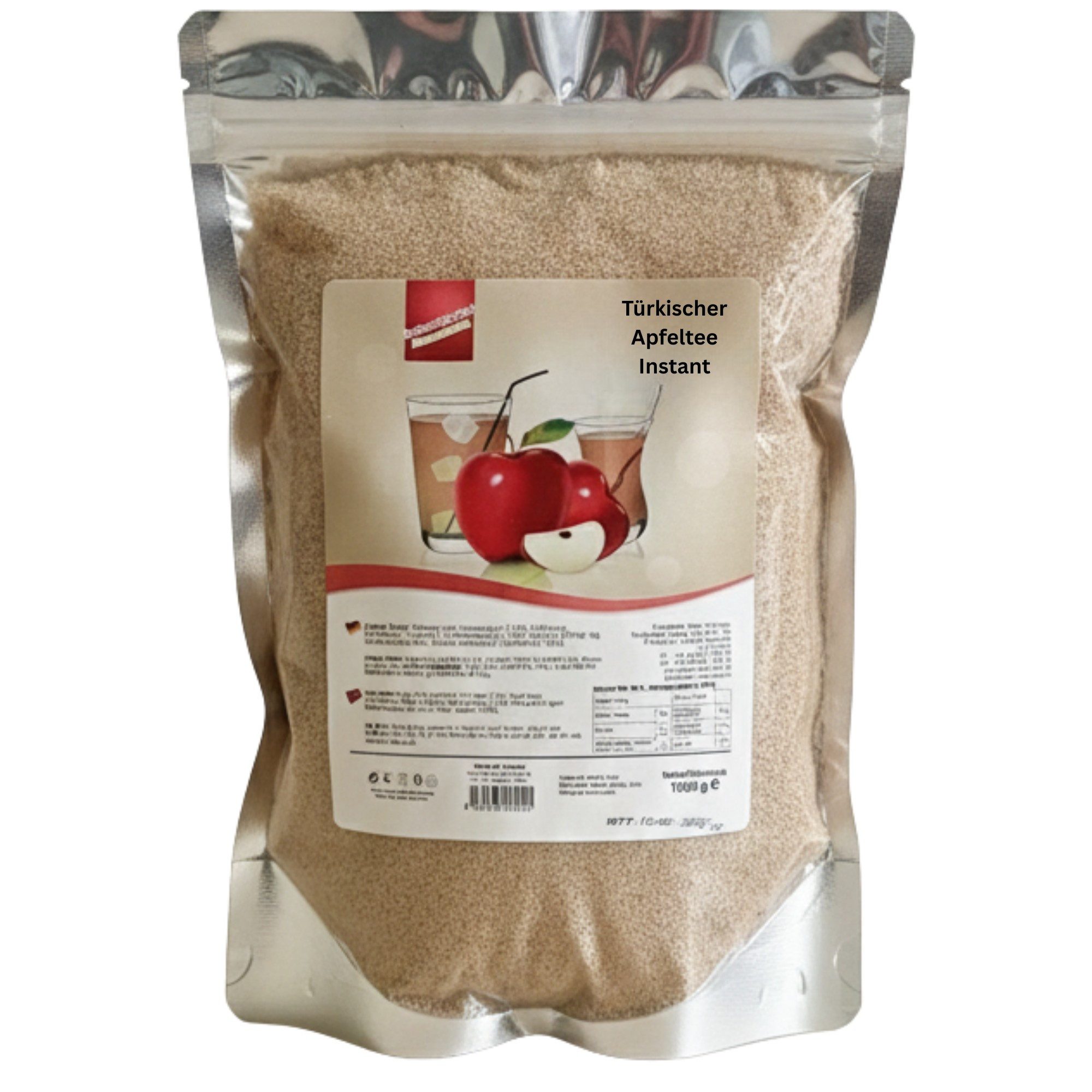 Tee Türkischer Apfeltee Pulver »roter Apfel« 1 kg Beutel Instantgetränk, Süß und fruchtig im Geschmack