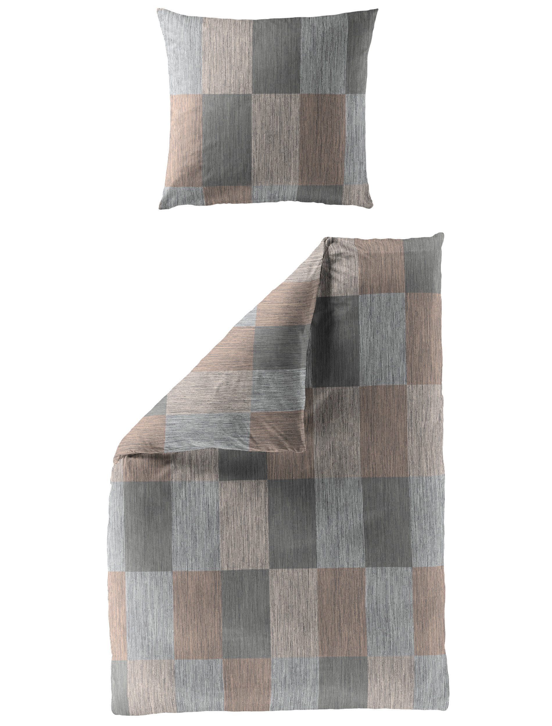 BIERBAUM Bettwäsche Bierbaum, Mako-Satin, 2 teilig, Kästchen mit feinem Str günstig online kaufen