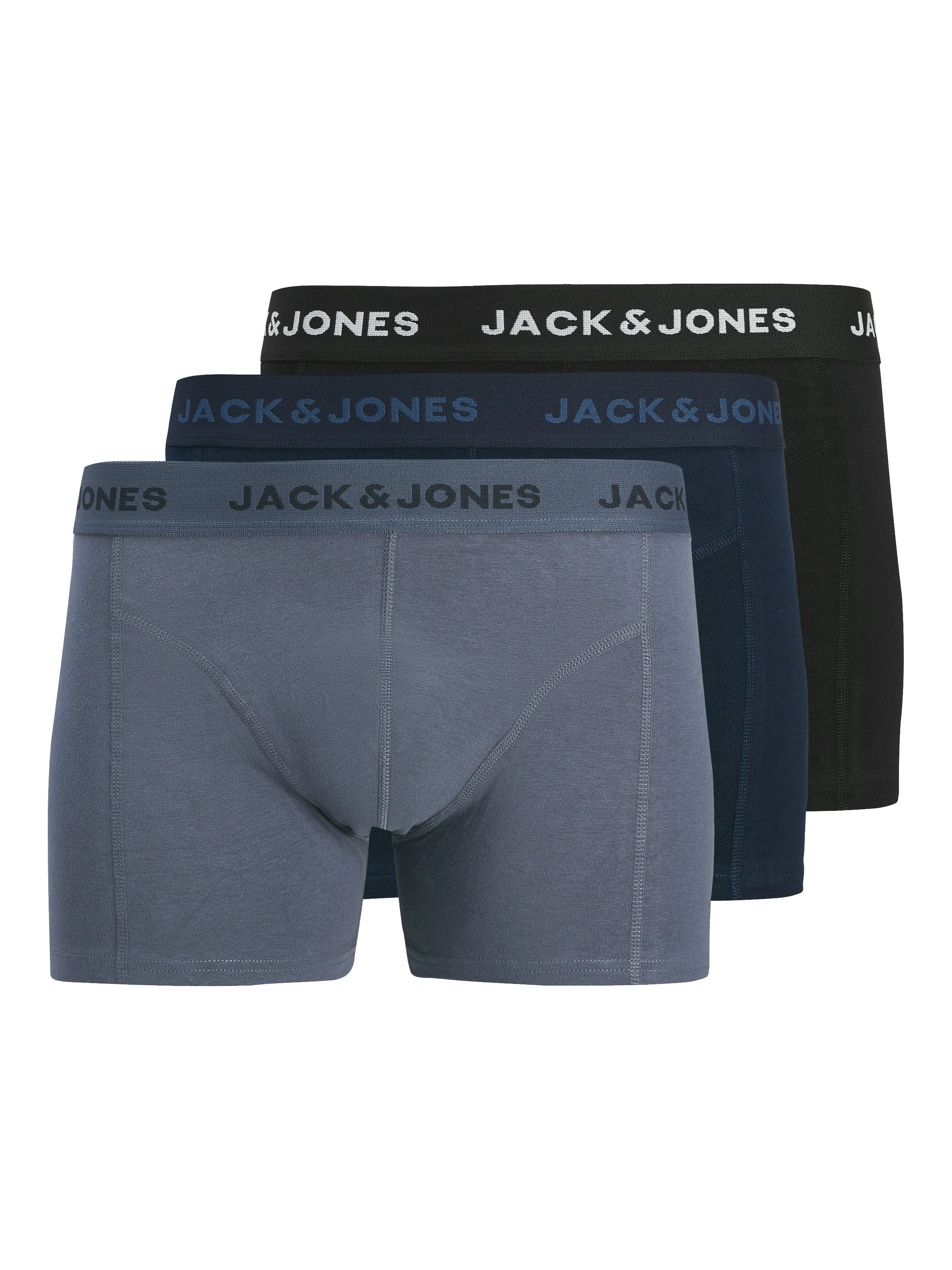 Jack & Jones PlusSize Trunk JACJEREMIAH SOLID TRUNKS 3 PACK PLS (Packung, 3-St)