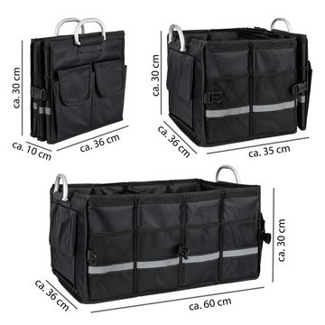 ONVAYA Organizer Kofferraumtasche schwarz, Auto Organizer, Autotasche