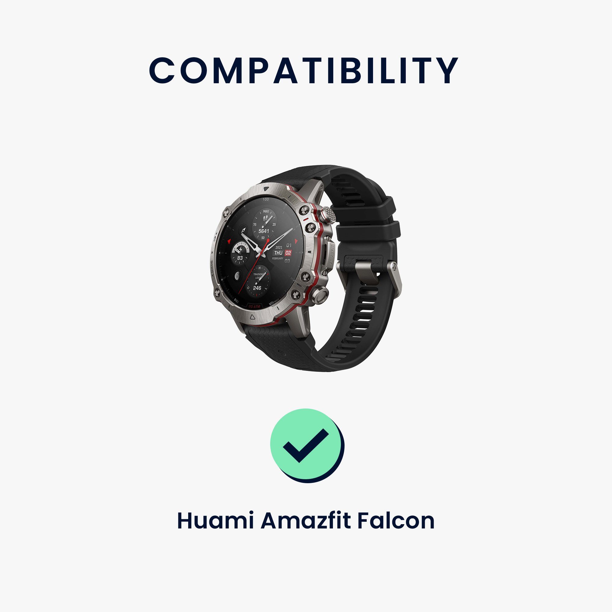 USB Aufladekabel Kabel Watch - Falcon Huami Charger Fitnesstracker Ersatzkabel Smart - Amazfit Elektro-Kabel, Ladekabel für kwmobile