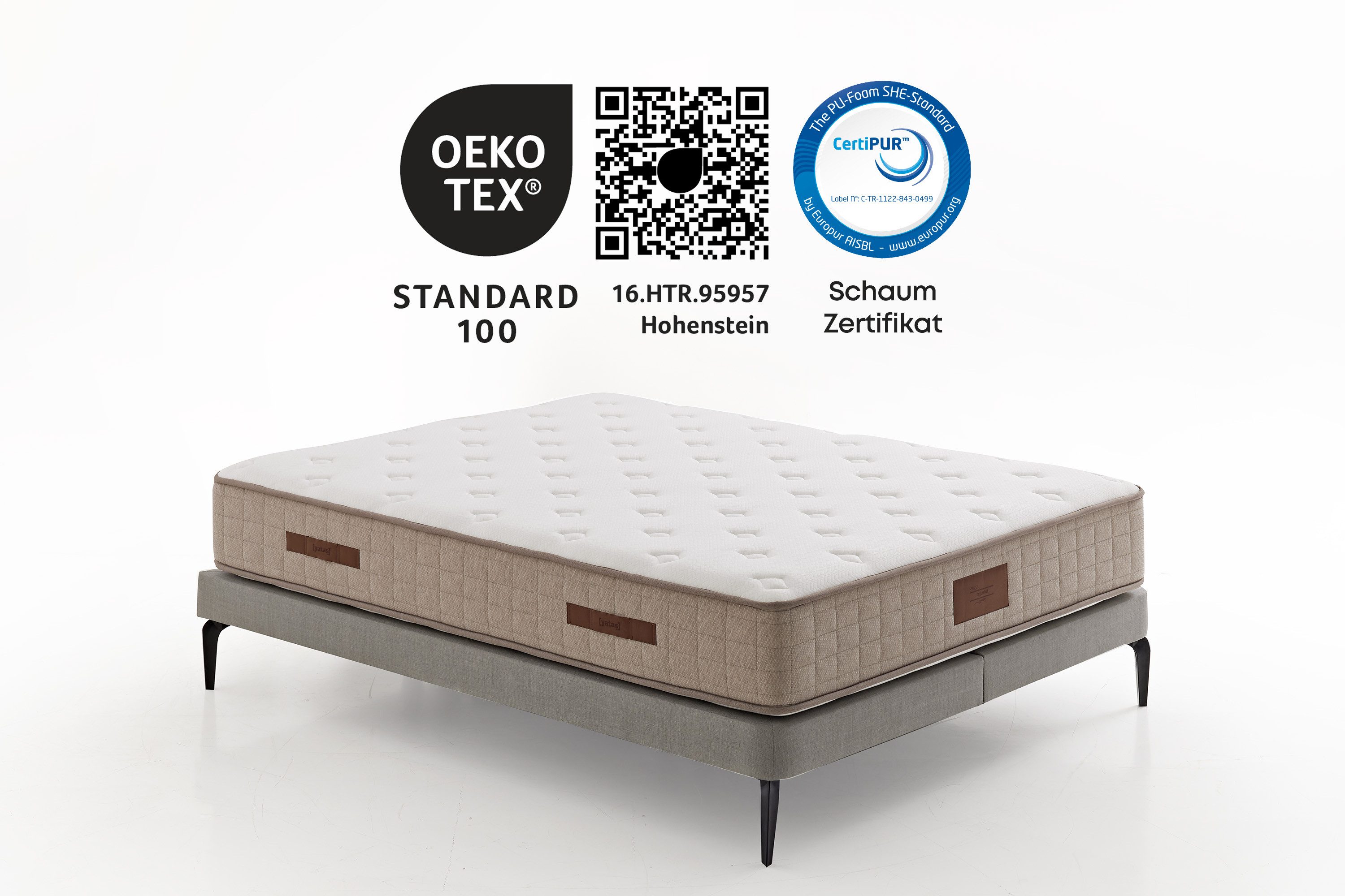 Taschenfederkernmatratze Majestät Premium, Top-Matratze mit über 1000 4,5-Sterne-Bewertungen, Yatas Bedding, 30 cm hoch, Matratze in 90x200 cm, 140x200 cm und weiteren Größen