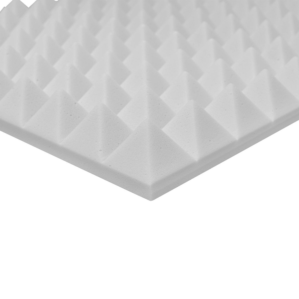 Dämmplatte Pyramidenschaumstoff Noppenschaum Basotect® G+ hellgrau selbstklebend