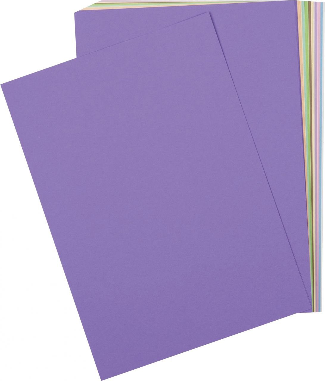 Glorex Bastelkartonpapier Glorex Tonpapiersortiment A4 pastell, 100 Blatt