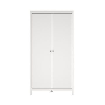 ebuy24 Kleiderschrank Madrid Kleiderschrank 2 Türen weiß.