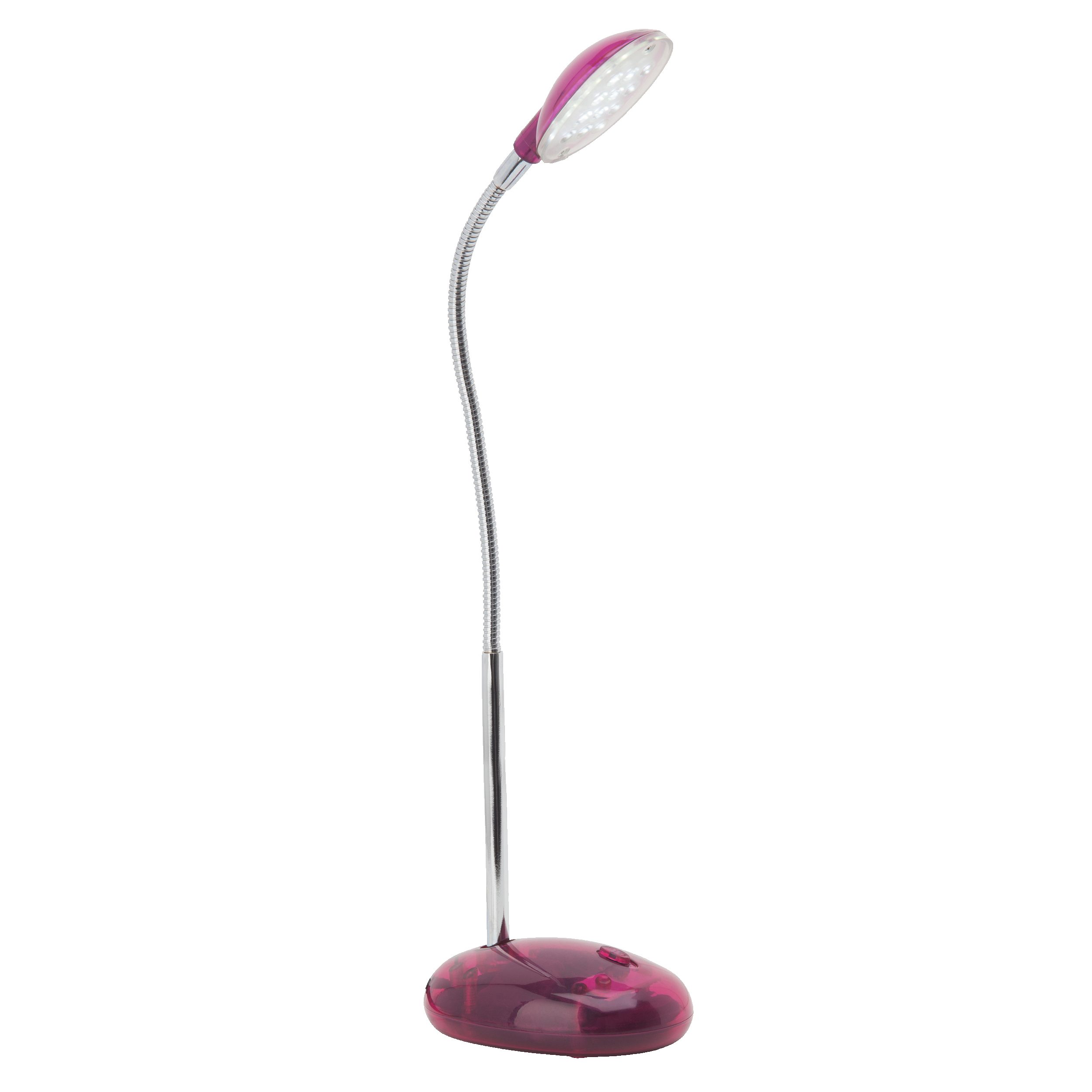 Lightbox Tischleuchte, LED fest integriert, Kaltweiß, LED Schreibtischlampe, einstellbar, 32cm Höhe, 2W, 140 lm, pink