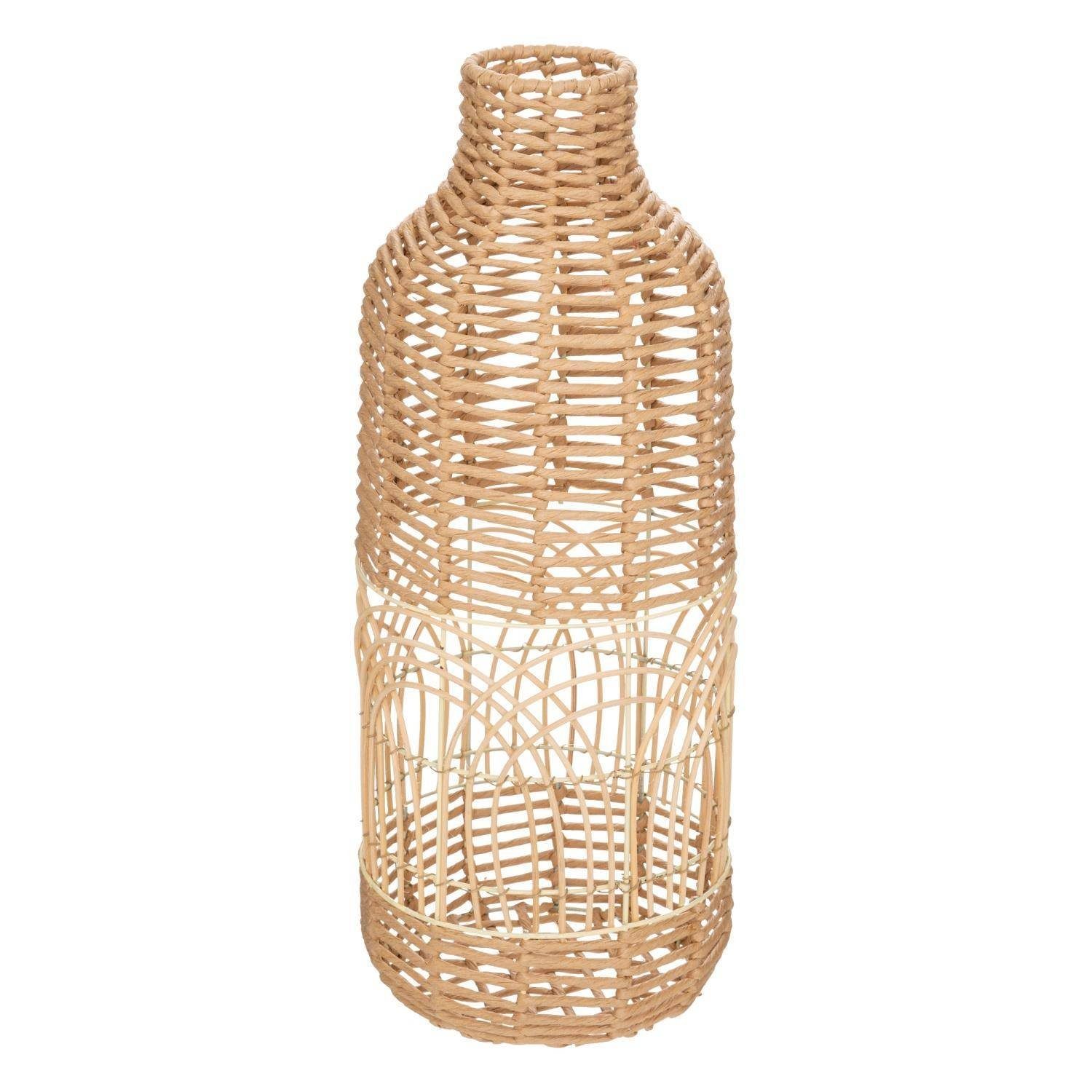Atmosphera Créateur d'intérieur Dekoobjekt Deko-Vase aus Rattan-Geflecht LOUR, 55 cm (Deko-Objekt, Deko-Objekt)