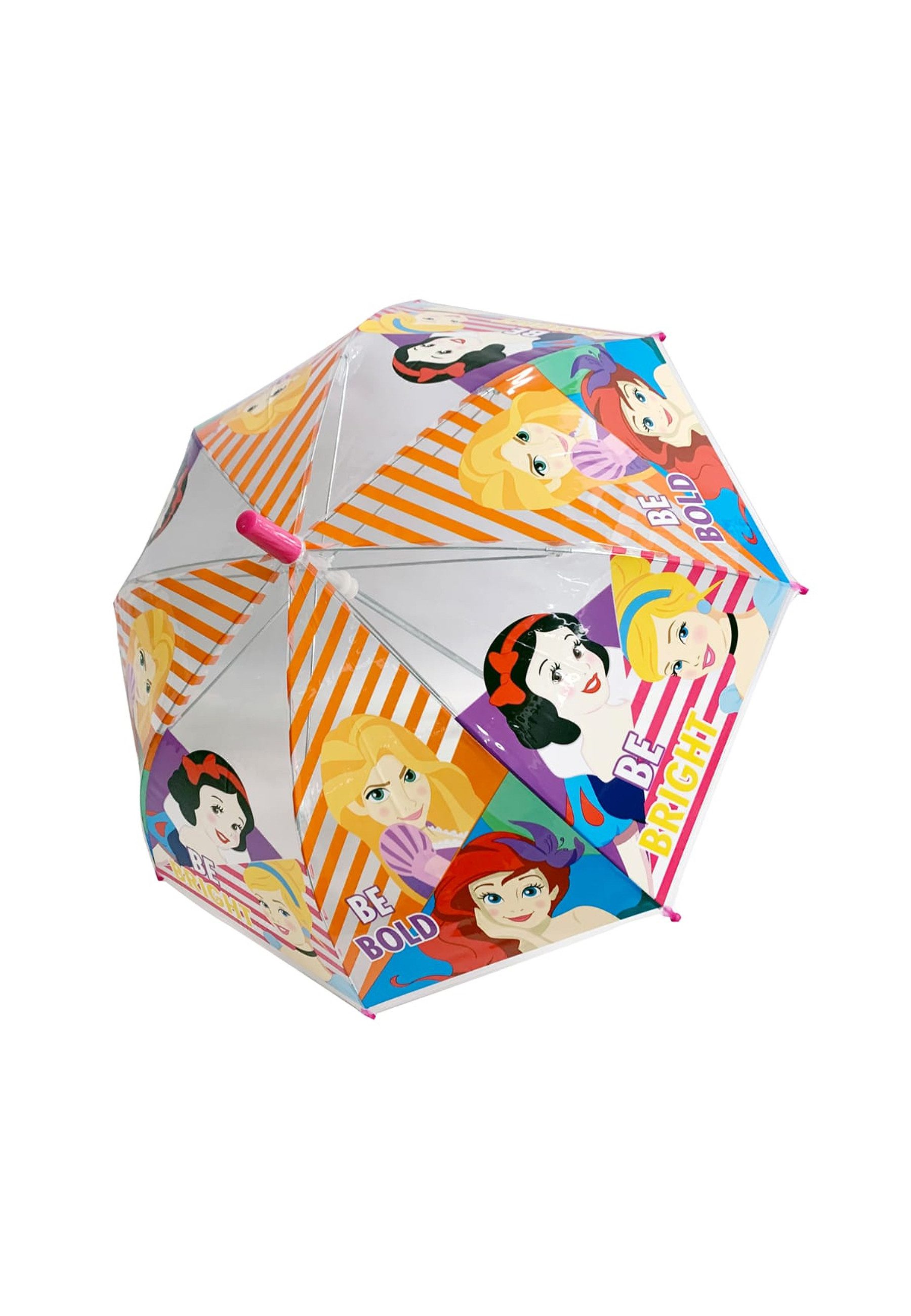 Disney Princess Stockregenschirm Kinder Regenschirm mit Belle Arielle Schneewittchen 80 cm, windfest