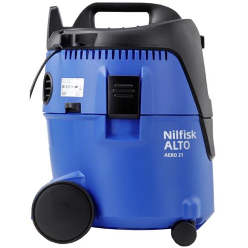 Nilfisk Industriesauger Liter, blau, 21-01 schwarz PC, Gewerbestaubsauger, Trockensauger, 20 Nass- und AERO