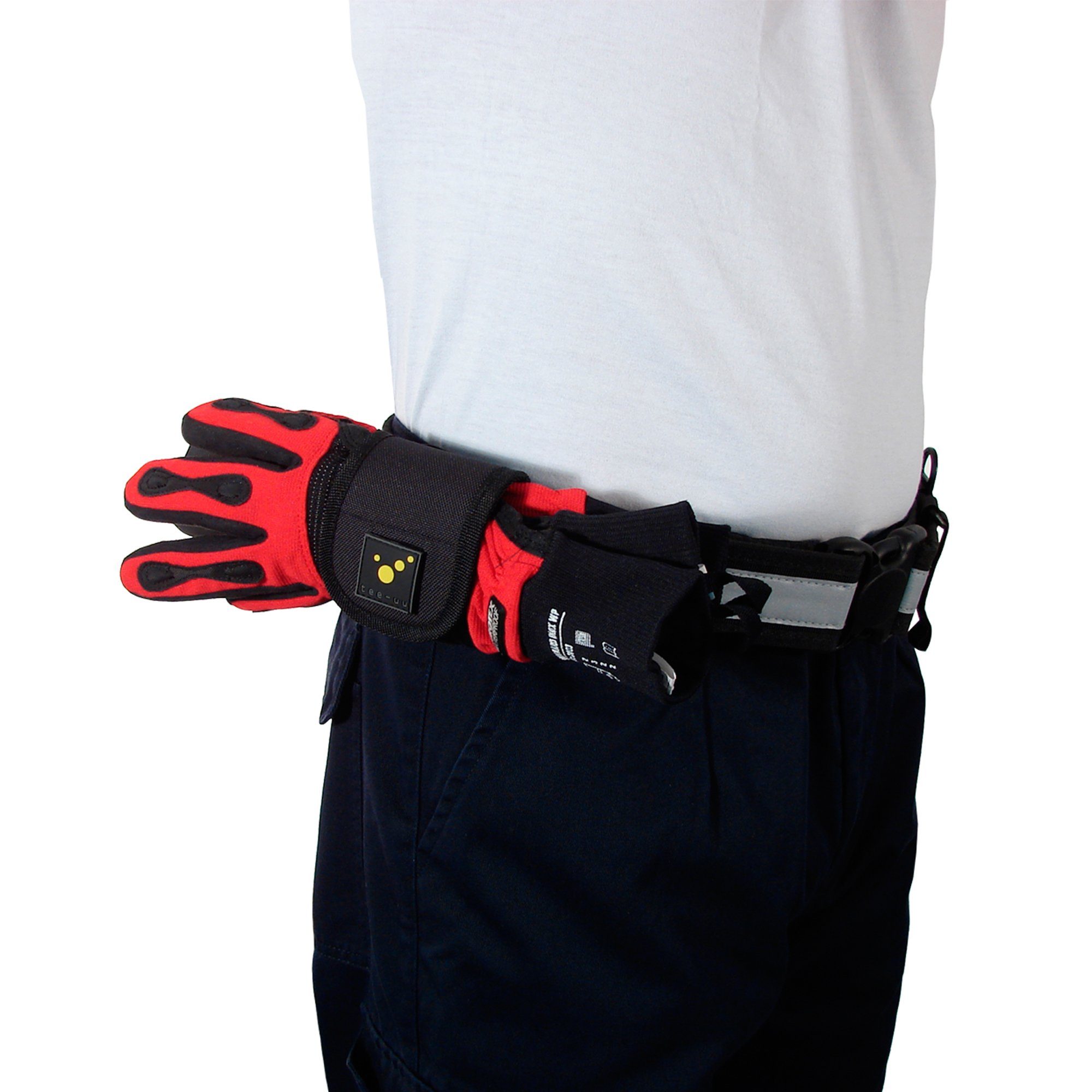 tee-uu Arzttasche tee-uu FIX Handschuh-Holster Schwarz 8 x 10 x 3 cm
