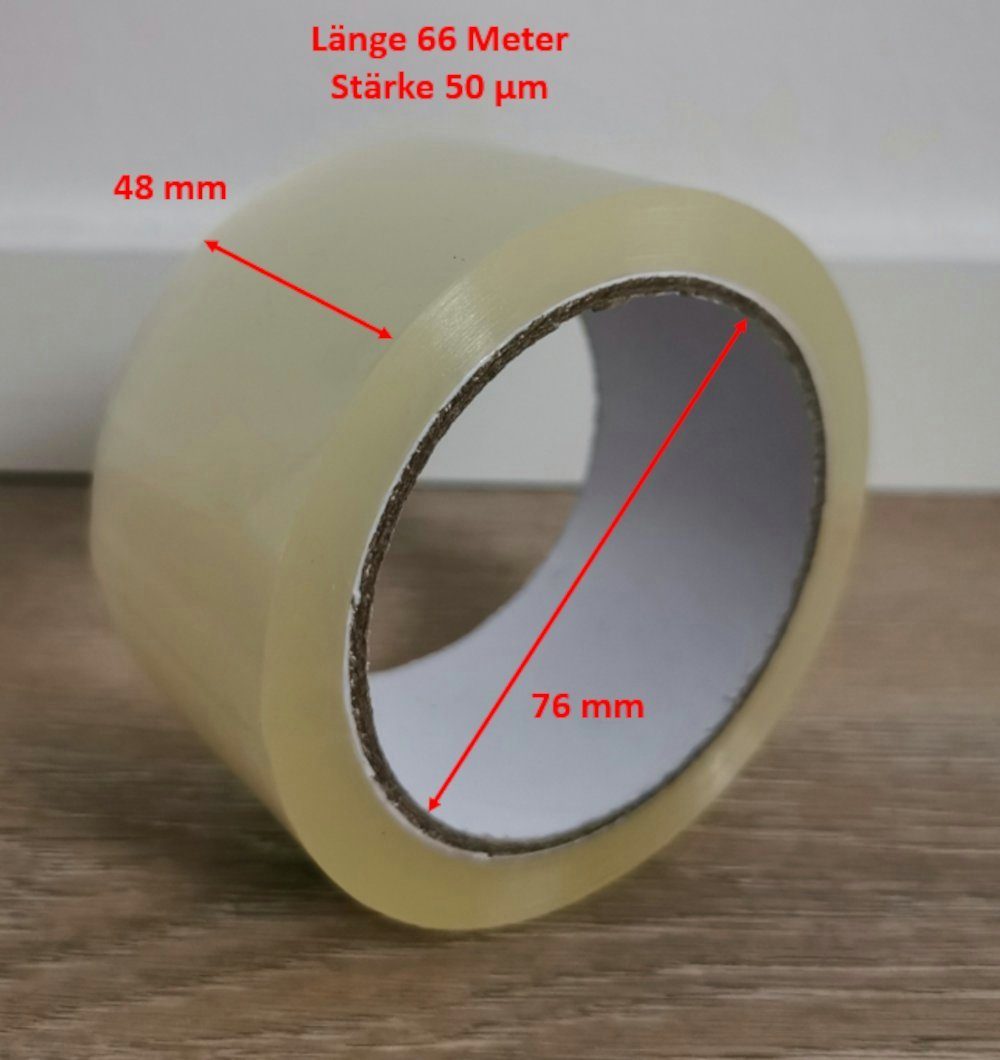 BruKa Klebeband 66 Meter Paketklebeband Transparent günstig online kaufen