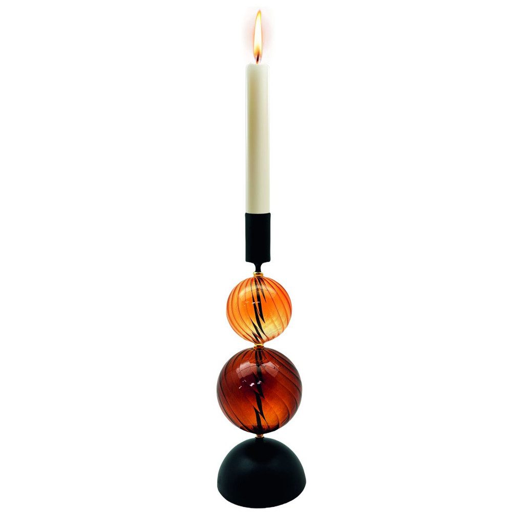 MICA Dekolicht Kerzenhalter mit Glaskugeln - ca. 24 cm günstig online kaufen