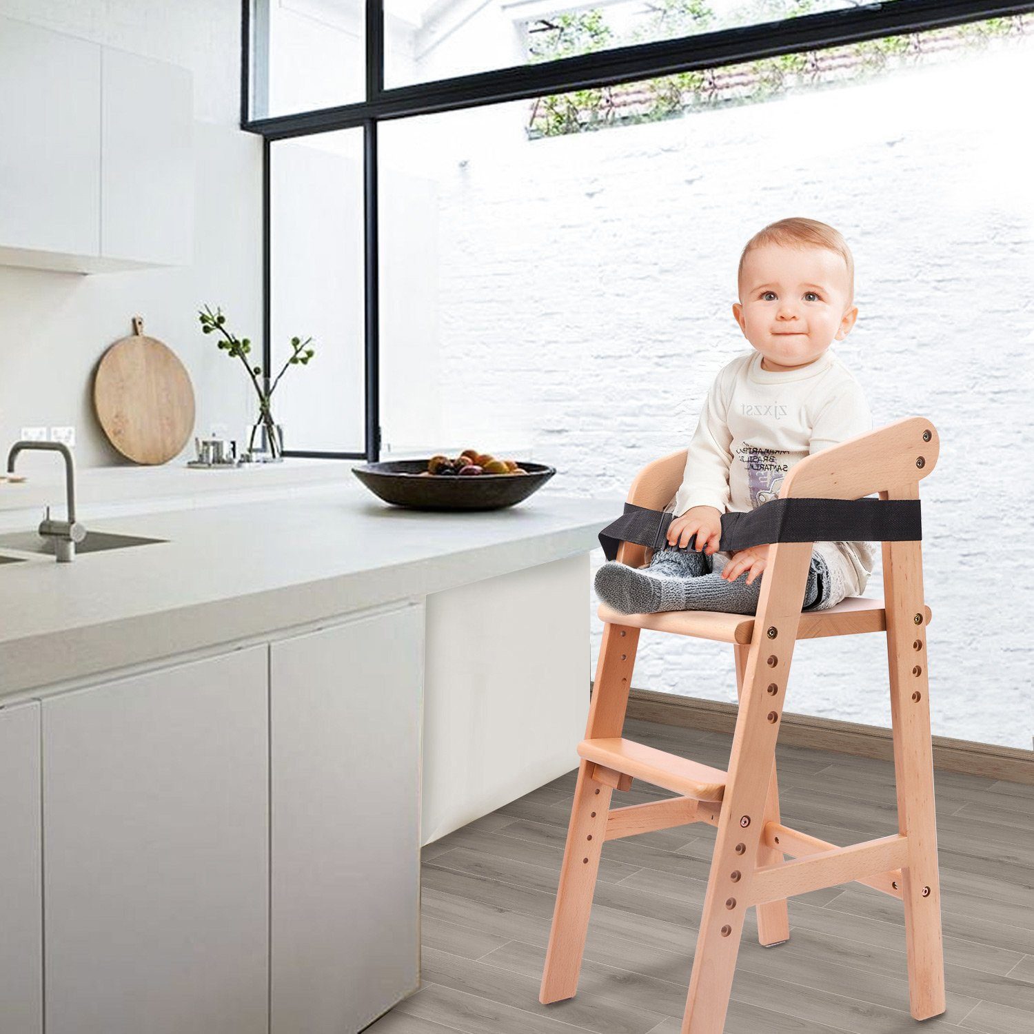 YOLEO Stuhl Kinderstuhl Mitwachsender Holz Stuhl für kinder 3 - 12 Jahren