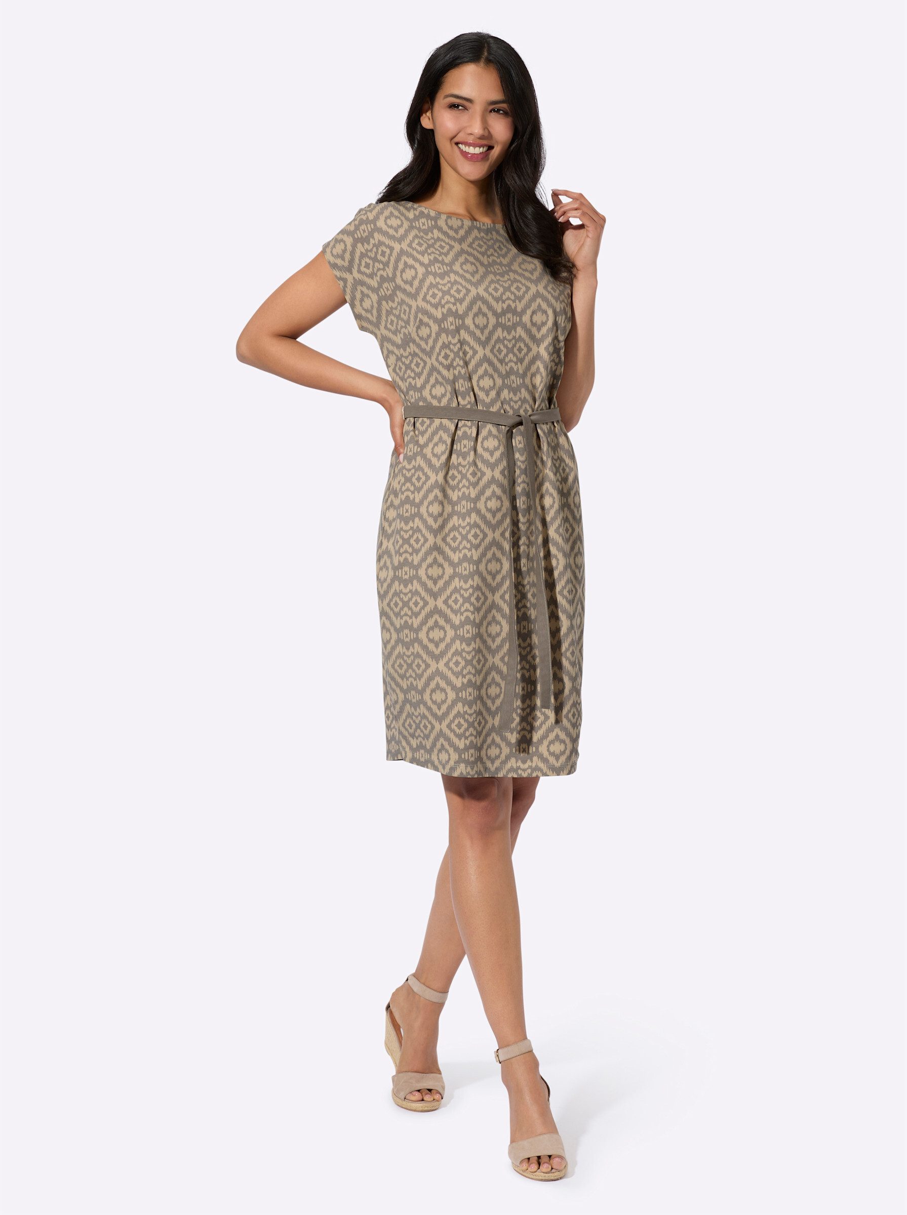 Sieh an! Jerseykleid Jersey-Kleid Kurzarm günstig online kaufen