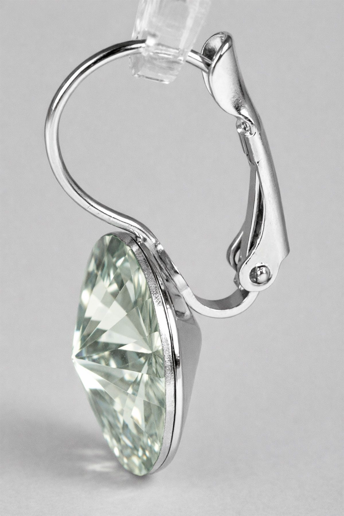 LUISIA® Paar Ohrhänger Silberne Ohrringe "Rivoli" mit 12 mm Kristallen von Swarovski® (2-tlg., inkl. Schmuckbox), Große Farbauswahl – Bild 4 von 5