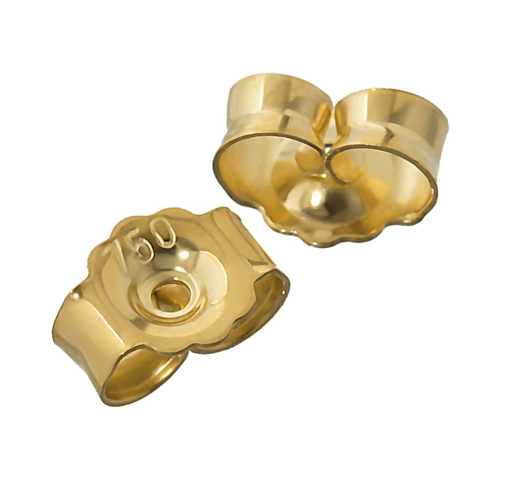 Ohrstecker-Verschluss 1paar 750 Gelbgold Gegenstecker Ohrstecker Ohrstop