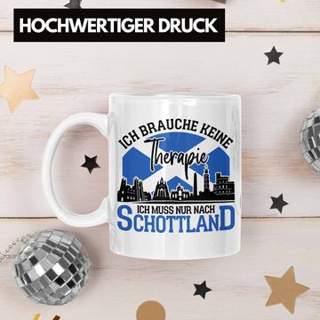 Trendation Tasse Tasse Schottland Urlaub Geschenk für Schottland Fans Ich Brauche Keine