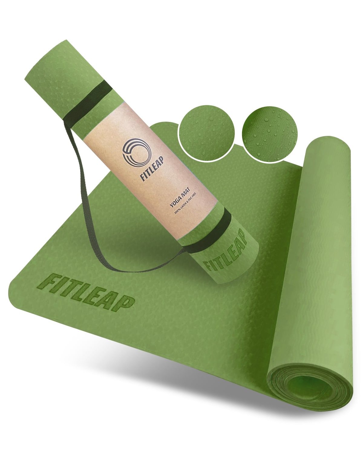 Fitleap Yogamatte aus umweltfreundlichem TPE-Schaum. Sehr rutschfeste, hypoallergene un…