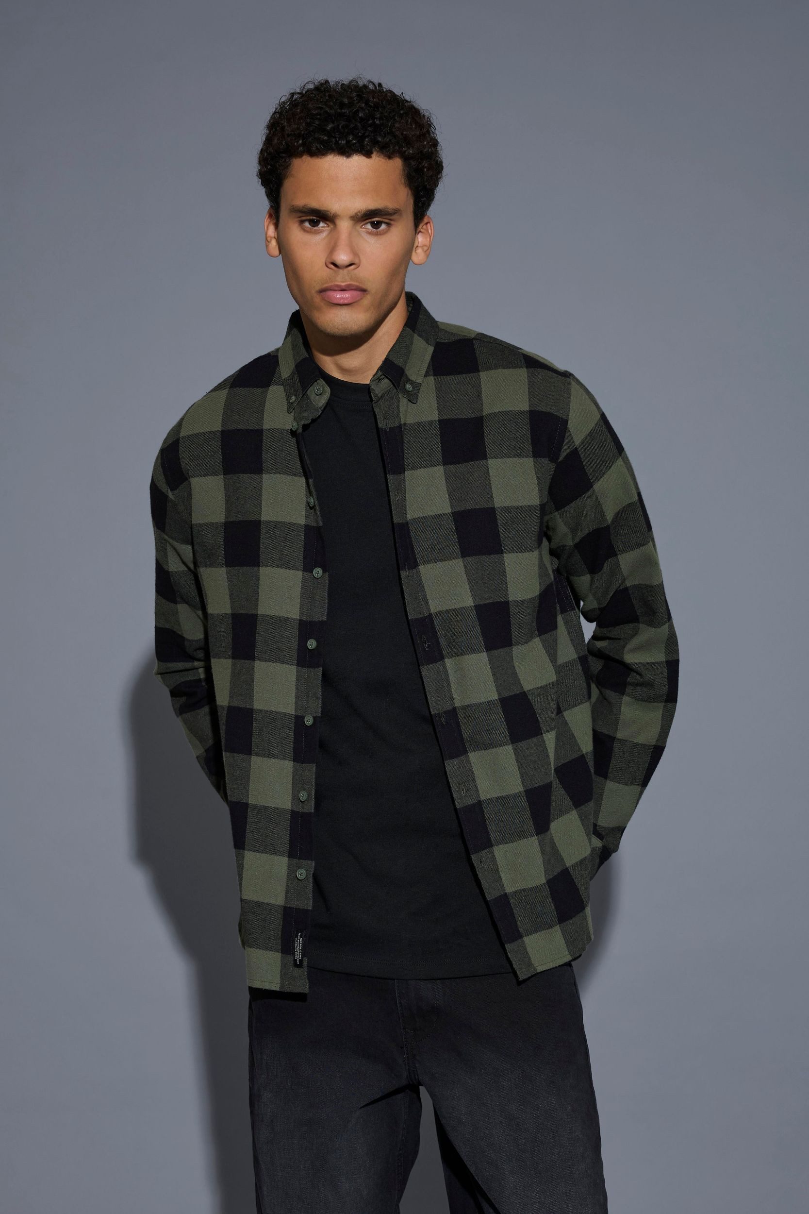 Blend Langarmhemd Moderner Passform Kragen Langarm günstig online kaufen