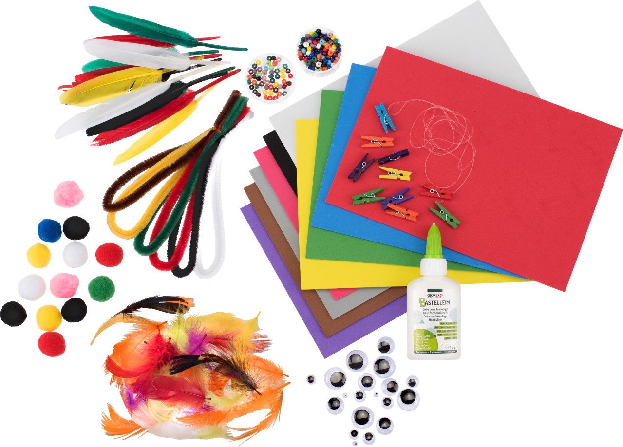 Glorex Bastelfilz Glorex Bastelpackung Creativ Maxi Mix Basic