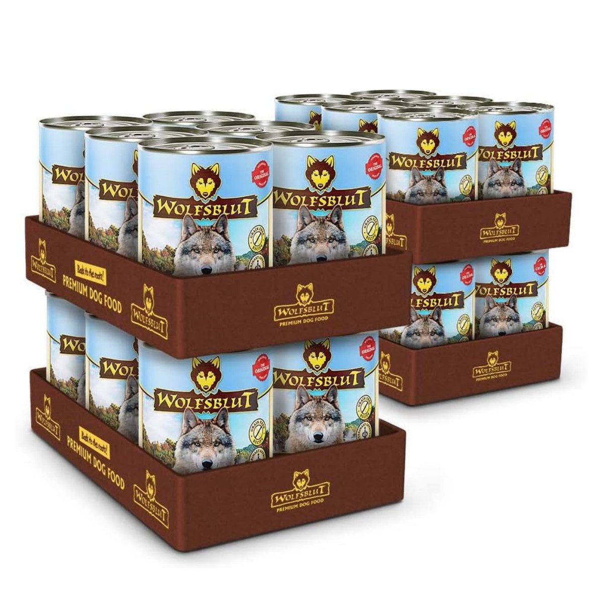 Wolfsblut Cold River Adult - getreidefreies Nassfutter mit Forelle 24x395g, Nassfutter für: Hunde