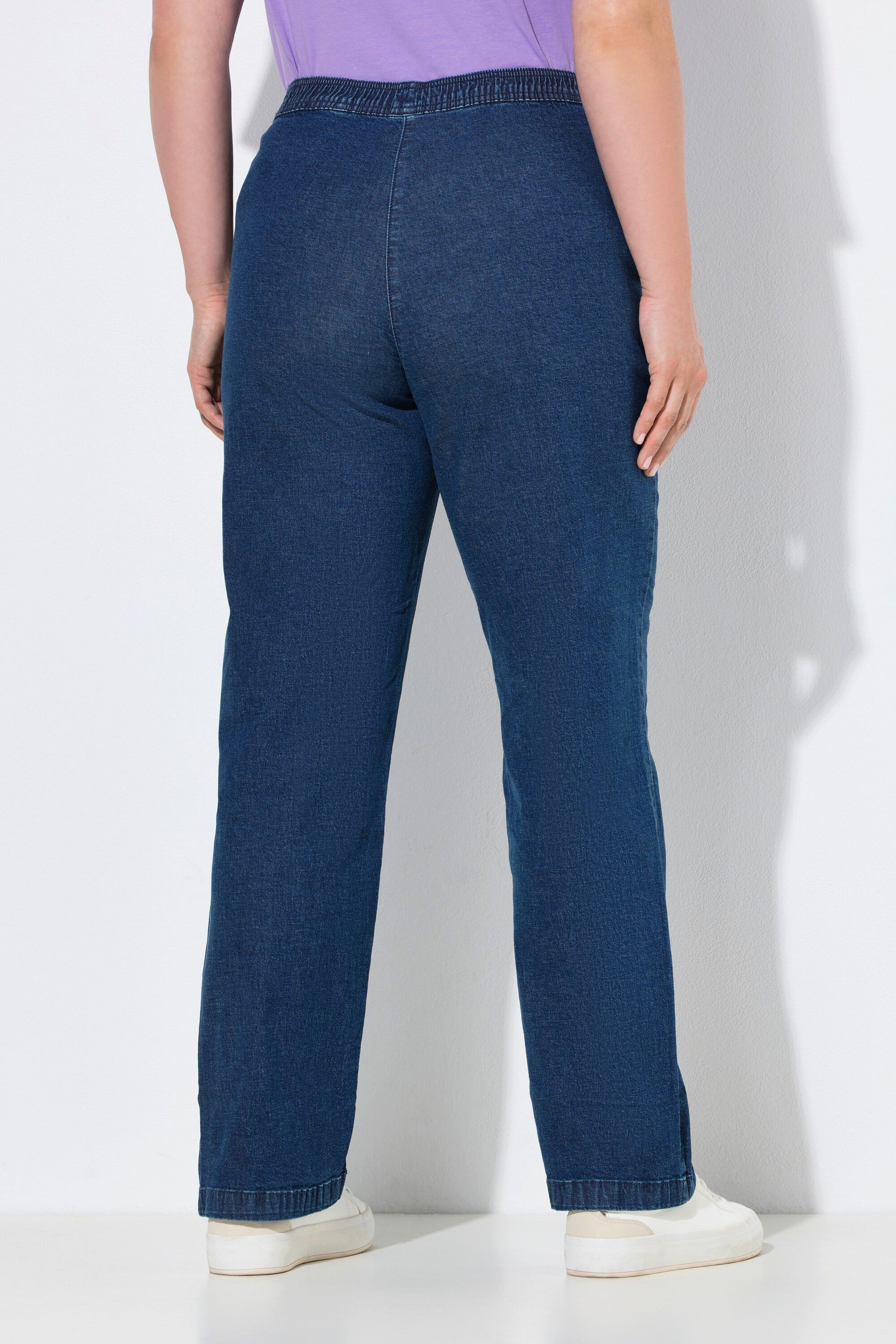 Ulla Popken Funktionshose Jeans Mandy gerades Bein Elastikbund