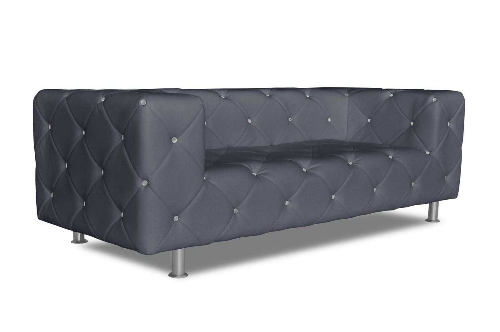 luxus in Neu, Sofa Made Steinen moderner mit Grauer Europe JVmoebel Chesterfield Dreisitzer