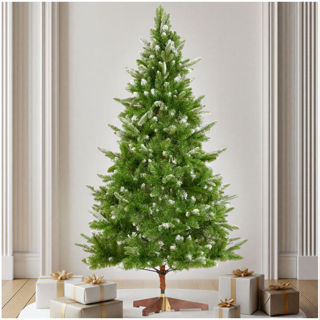 Künstlicher Weihnachtsbaum Künstlicher Christbaum Blitzen in Grün Deko Tannenbaum 180cm