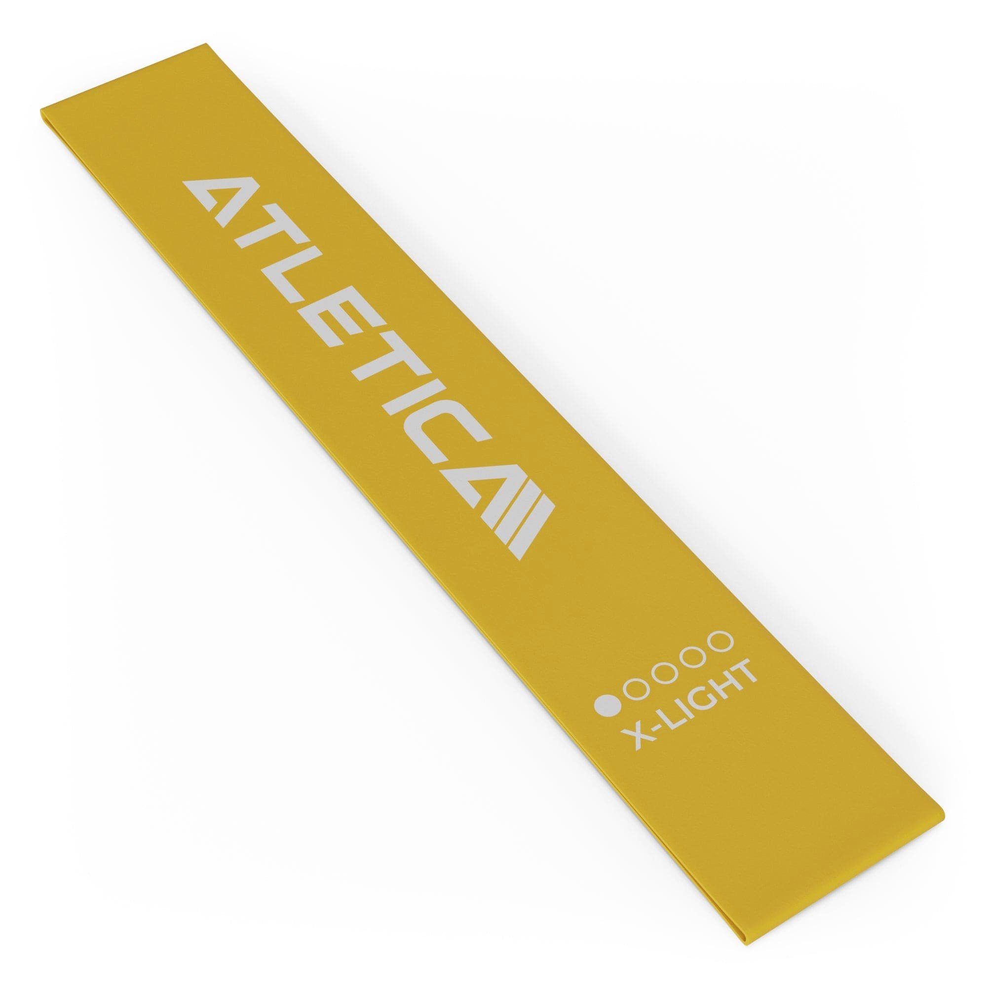 ATLETICA Mini-Widerstandsbänder Set, 5 100% Fitnessband Latex Stärken
