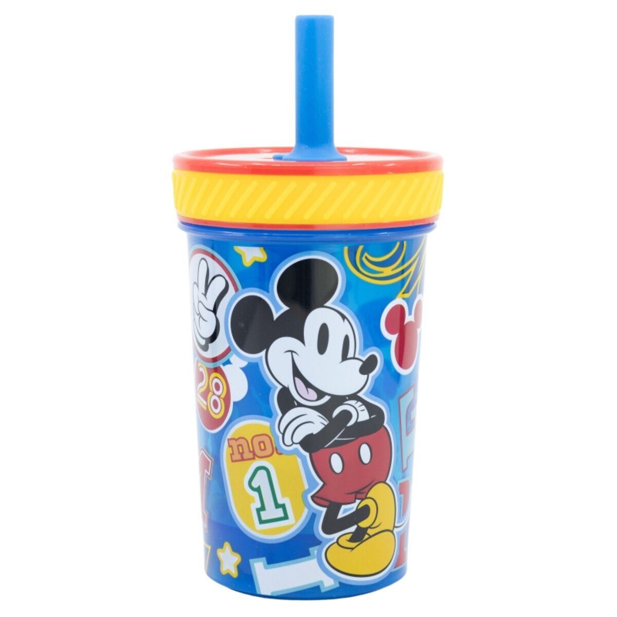 Disney Trinkflasche Disney Mickey Mouse Kippsicher Trinkbecher PP 370ml Drop Safe