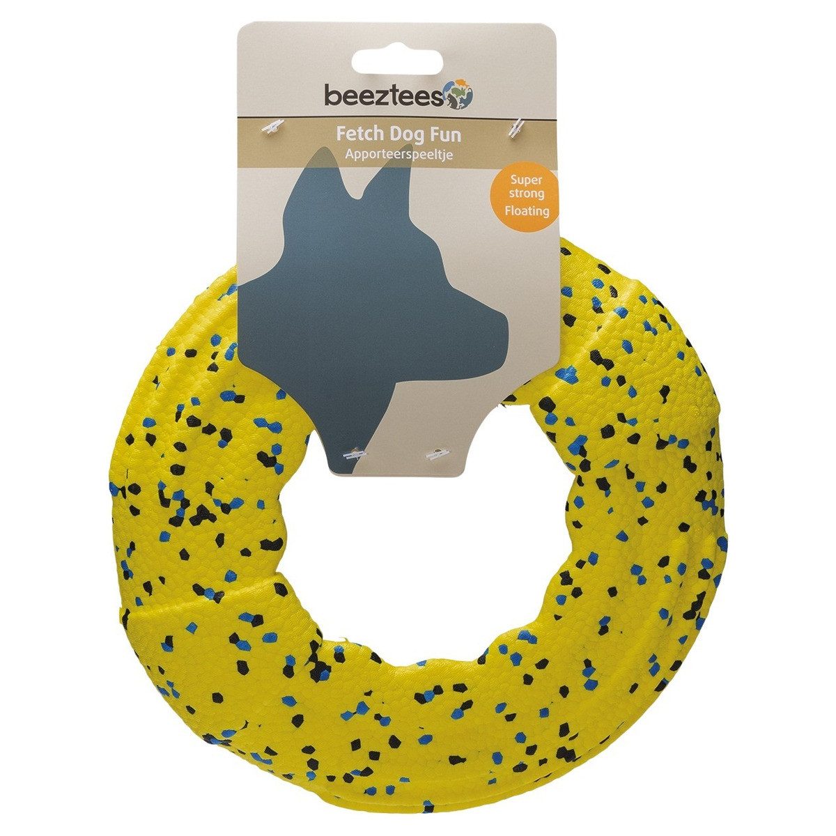 Beeztees Outdoor-Spielzeug Hundespielzeug Fetch Frisbee Gisa aus Schaumstoff gelb
