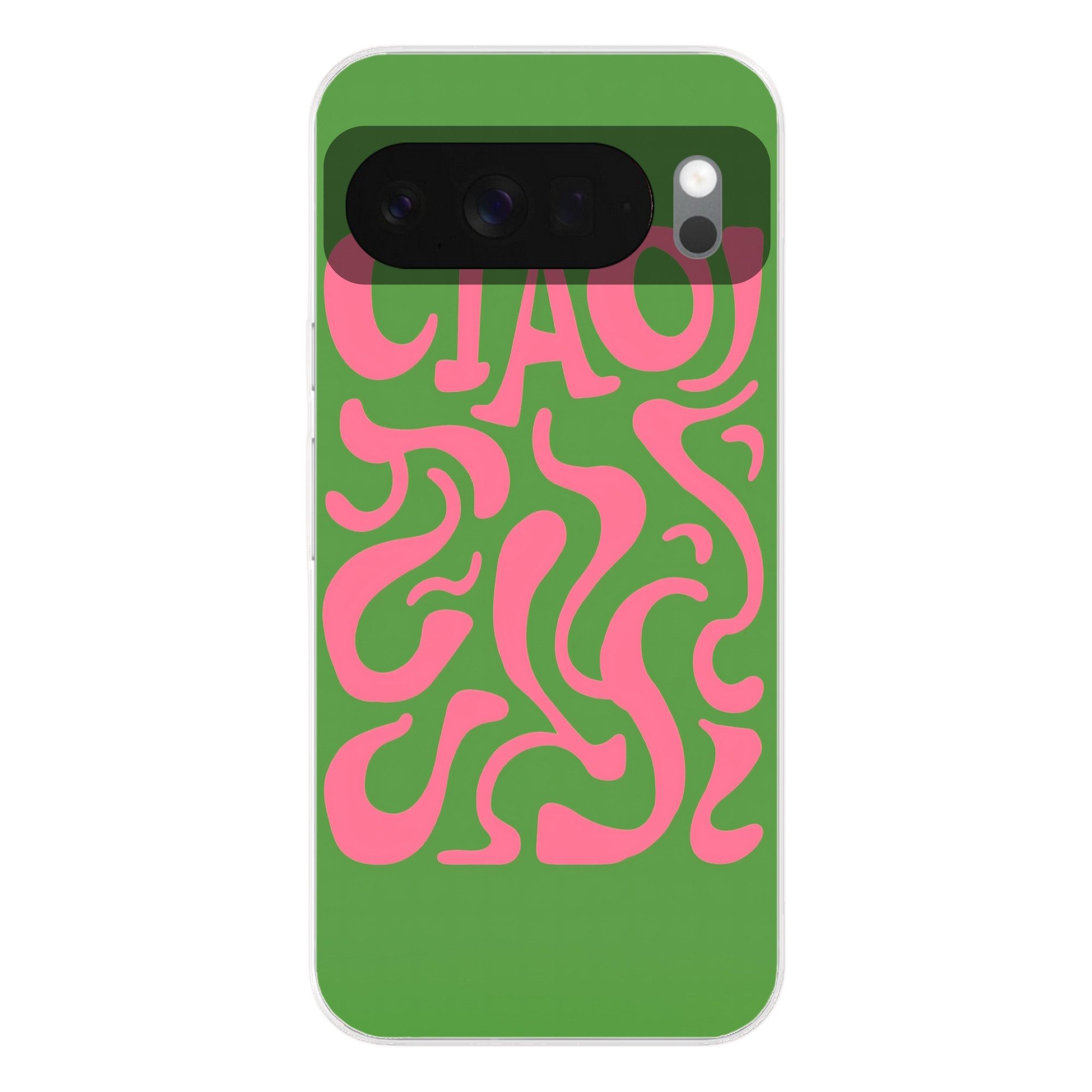MuchoWow Handyhülle für Google Pixel 10 Pro XL Abstrakt - Rosa - Ciao - Formen, Phone Case, Silikon, Schutzhülle Dünn