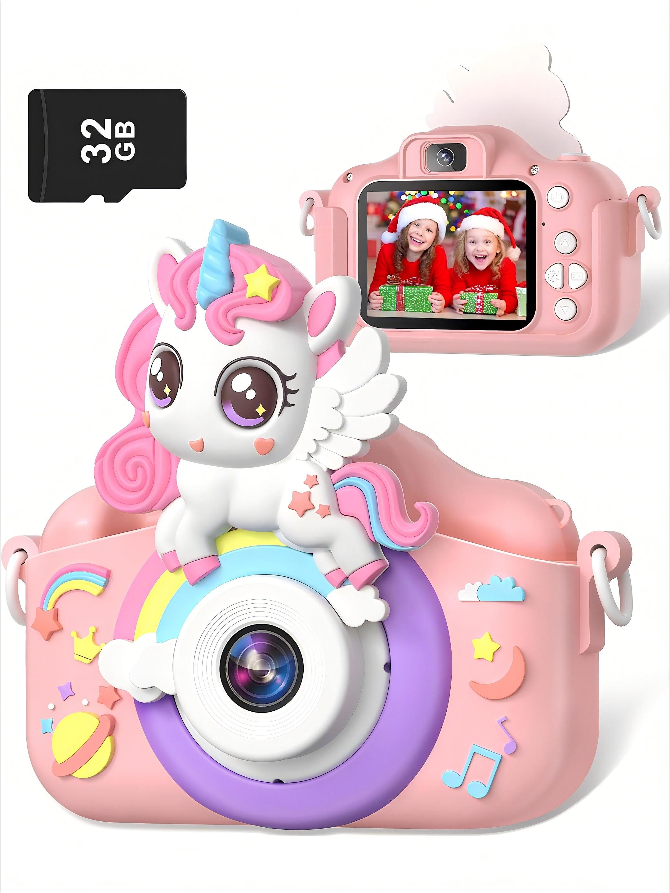 Digitalkamera Kinder, 2.0" Bildschirm Kinder Kamera SD Karte 32GB Kinderkamera