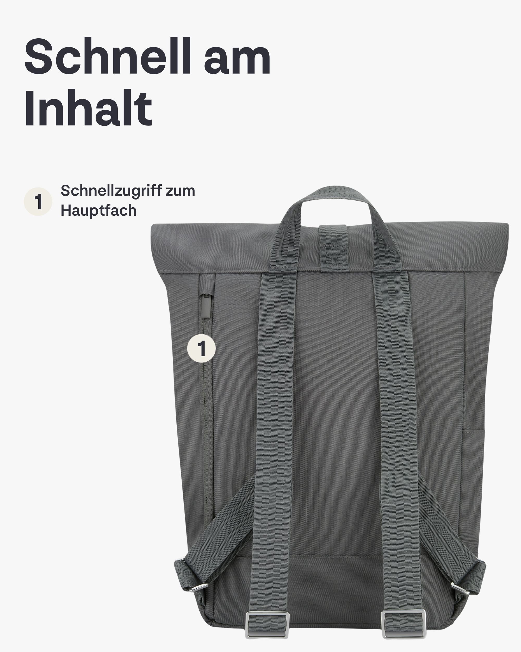 Johnny Urban Cityrucksack Robin Small, Rolltop Damen Herren (1-tlg), Wasserabweisend – Bild 4 von 5