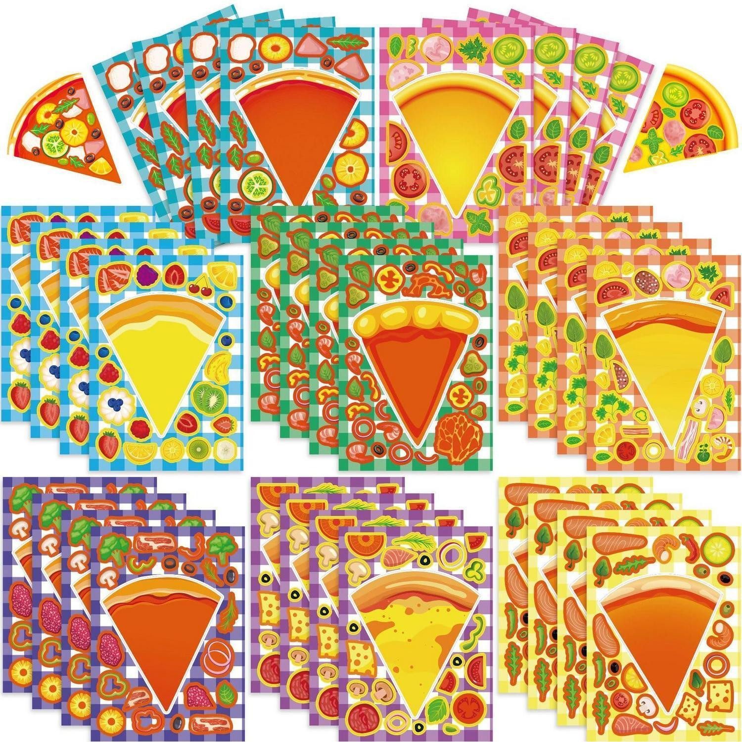 LuxusKollektion Aufkleber Pizza DIY Aufkleber Set Kinder 24 Stück
