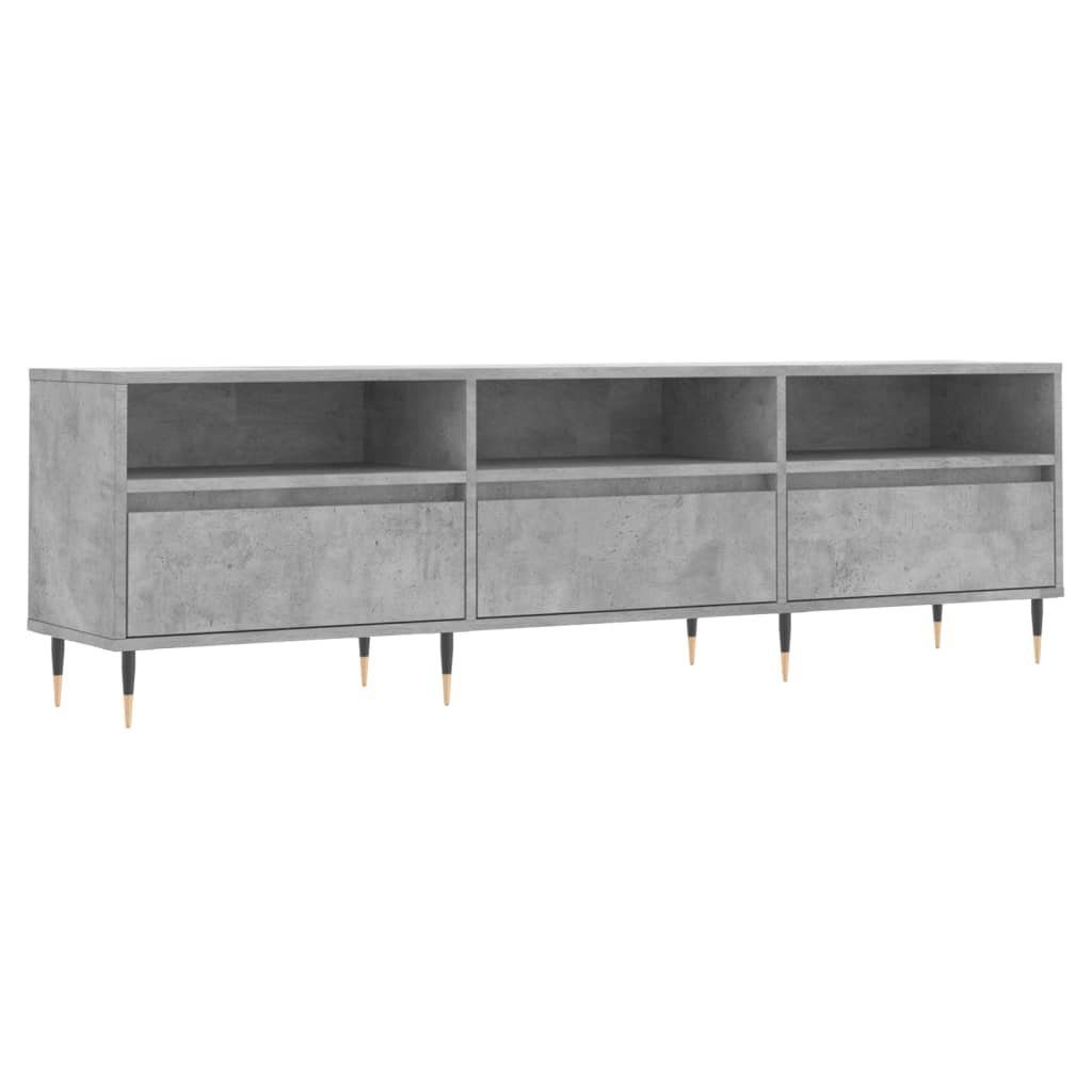 vidaXL TV-Schrank TV-Schrank Betongrau 150x30x44,5 cm Holzwerkstoff (1-St)