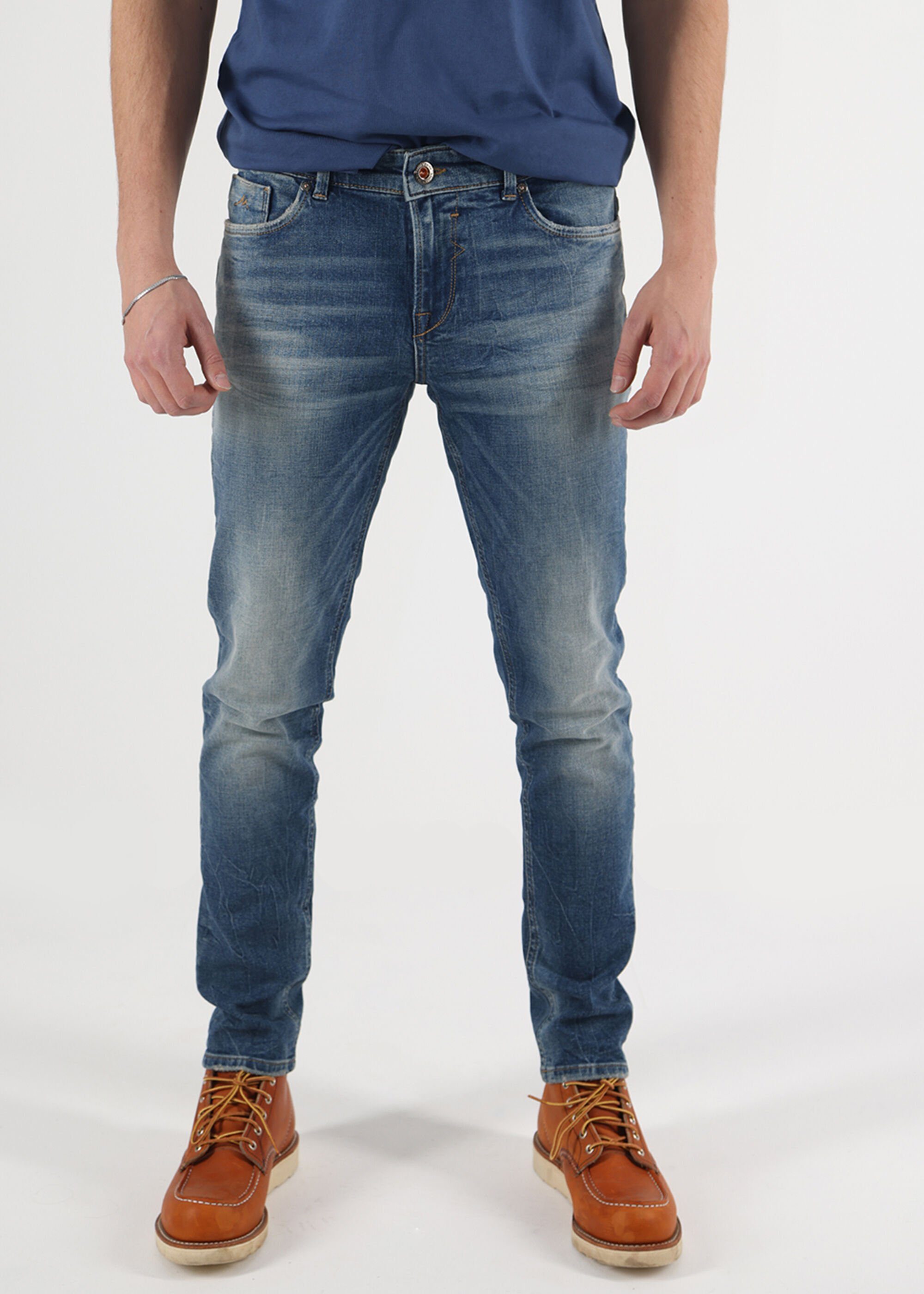 Miracle of Denim Blue im Look Used Stop 5-Pocket-Jeans Marcel