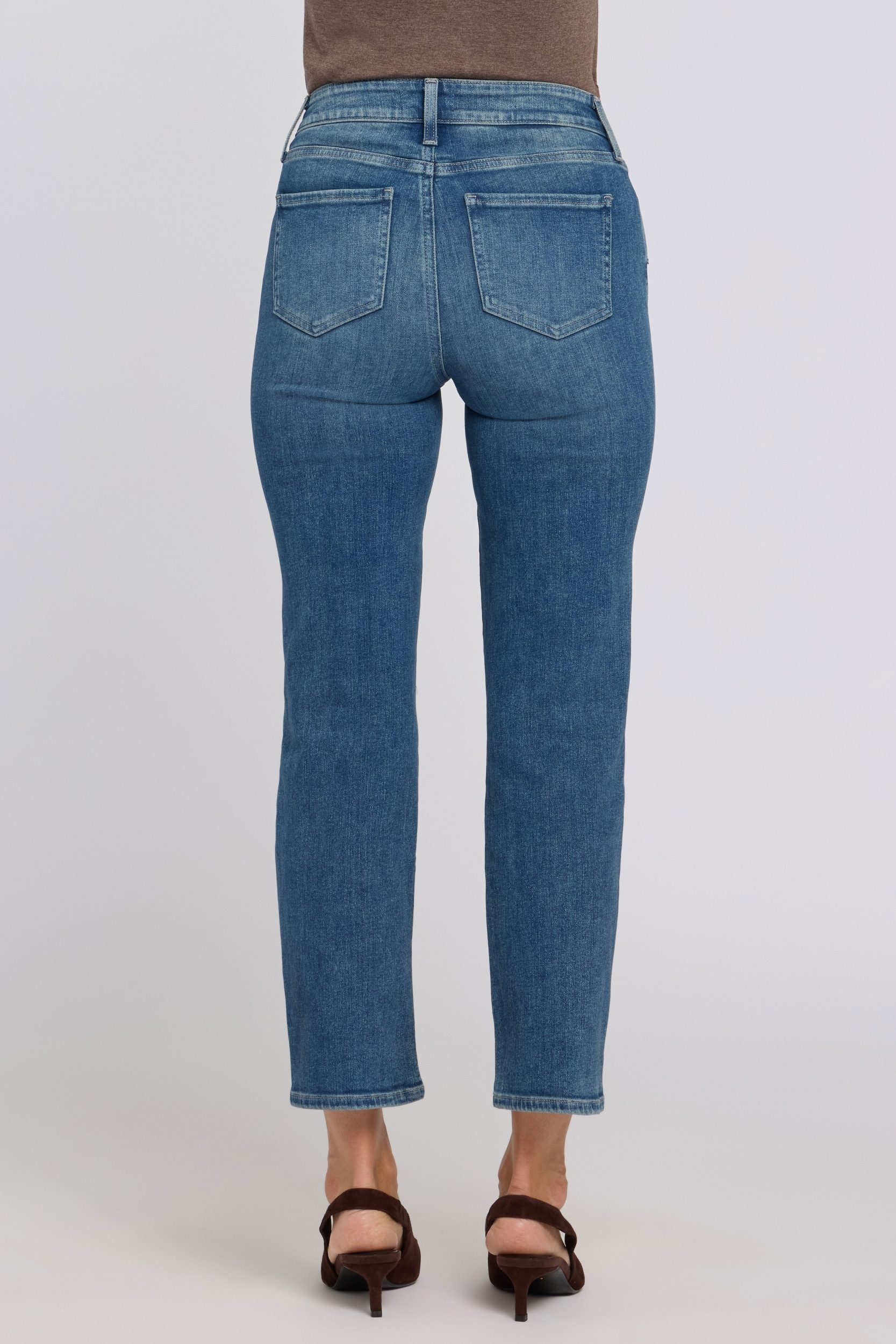 NYDJ Straight-Jeans Marilyn Straight Ankle Jeans In Re-New Denim
