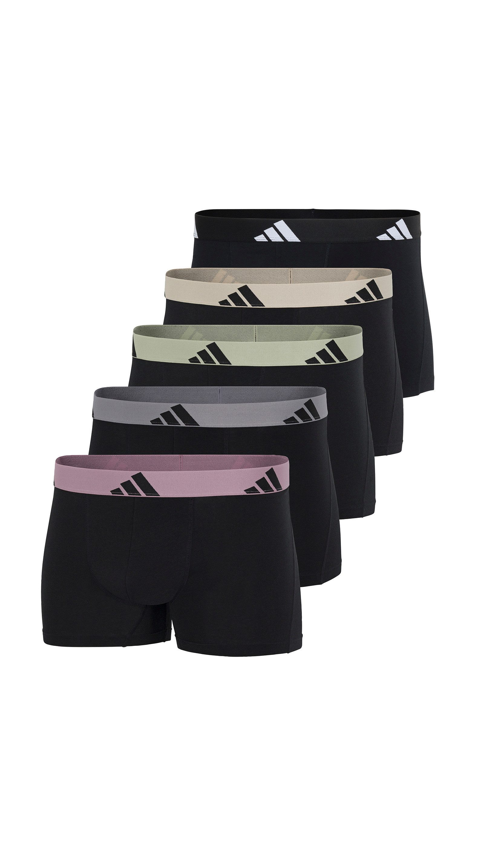 adidas Sportswear Trunk Active Flex Cotton (5er Pack) Multipack, elastisch, Logo-Bund, ohne Eingriff