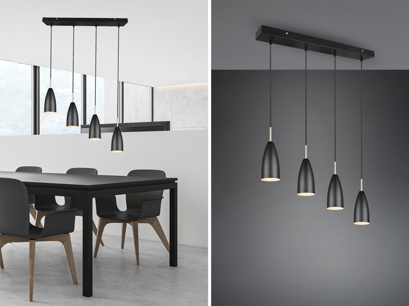 meineWunschleuchte LED Pendelleuchte, mehrflammige EsstischLampe