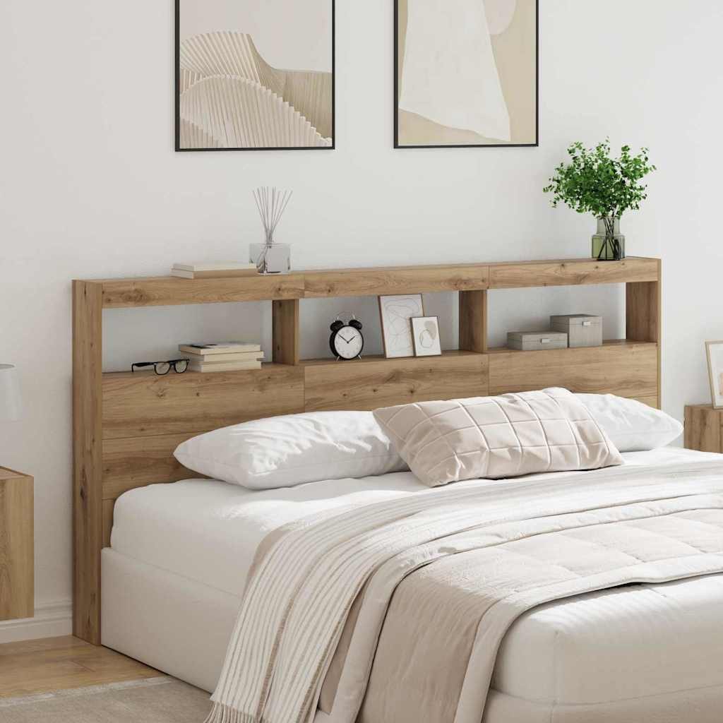 vidaXL Bett Kopfteil Artisan-Eiche Holzwerkstoff (1-tlg)