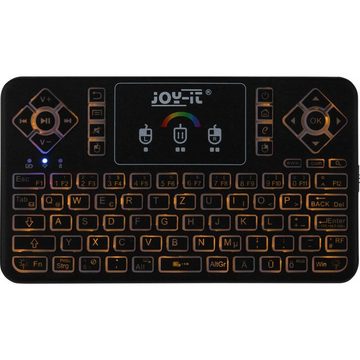 Joy-it Mini Wireless Keyboard mit Touchpad Tastatur (Integriertes Touchpad)