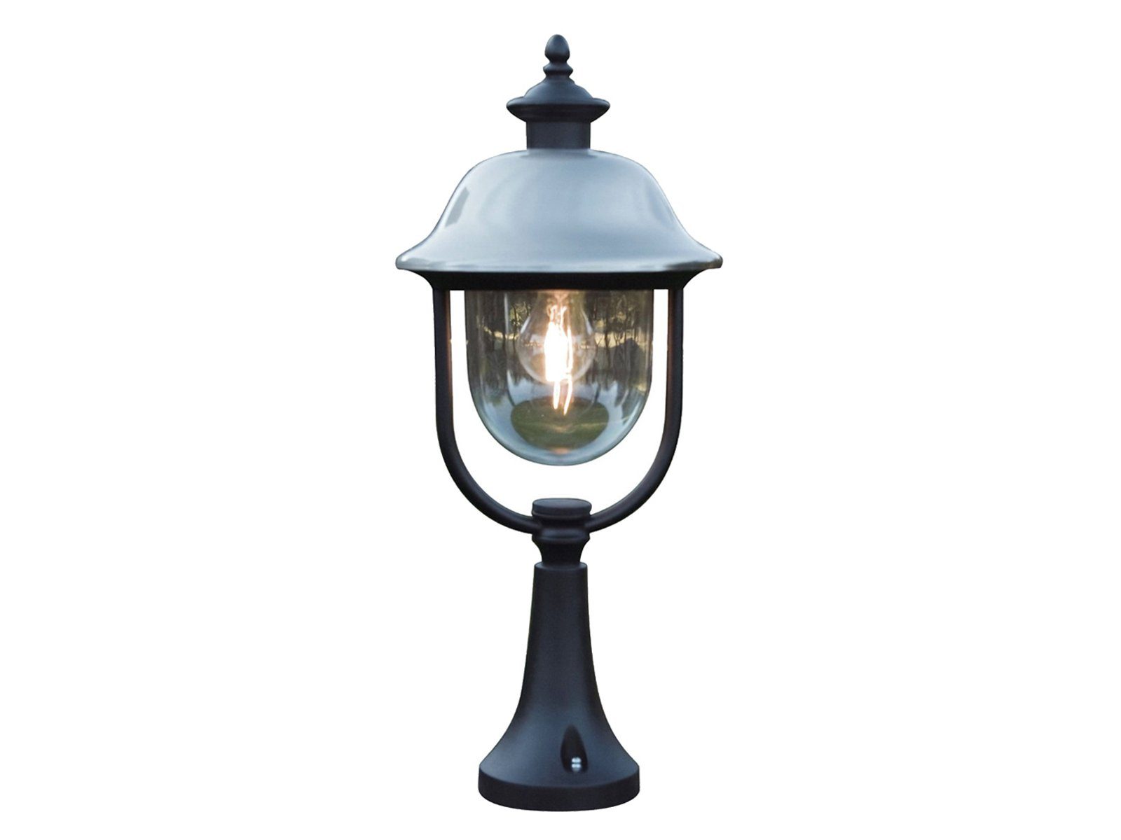 KONSTSMIDE LED Sockelleuchte, LED wechselbar, Warmweiß, Garten-laterne Landhausstil, Garten-wegbeleuchtung beleuchten, H: 54cm