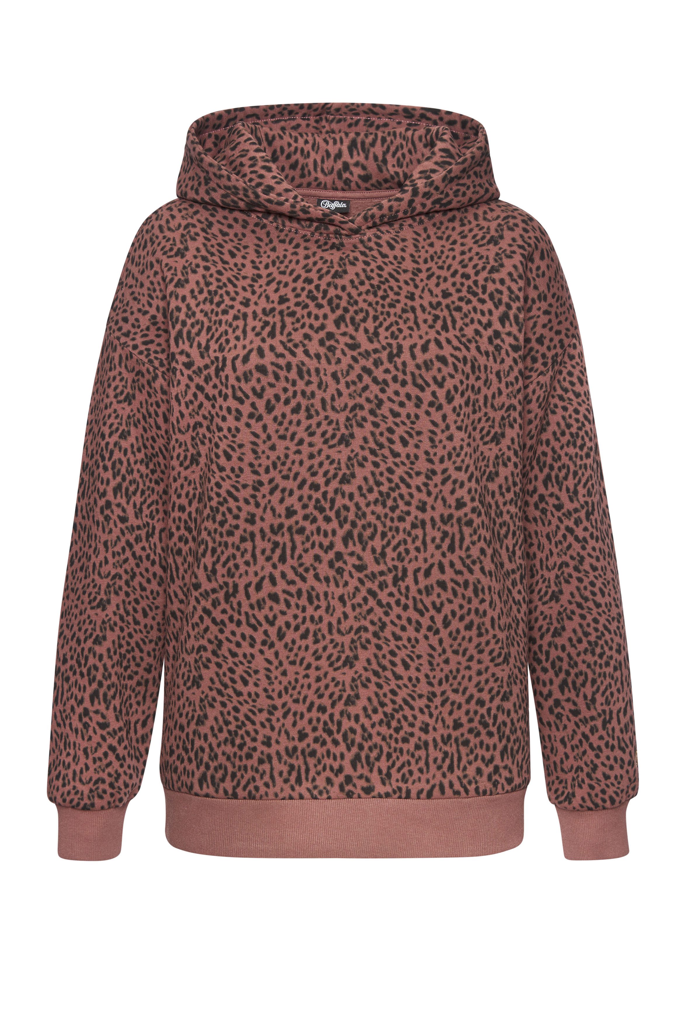 Buffalo Kapuzenpullover in Leo-Optik günstig online kaufen
