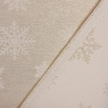 SCHÖNER LEBEN. Dekokissen SCHÖNER LEBEN. Kissenhülle Eiskristalle beige gold