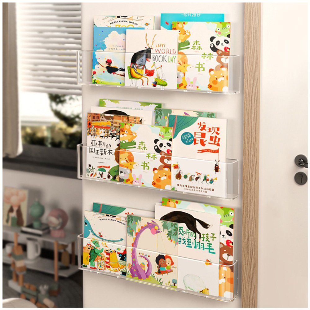 NUODWELL Wandregal Acryl Wandregal Klar, Schweberegal Bücherregal, Aufbewah günstig online kaufen