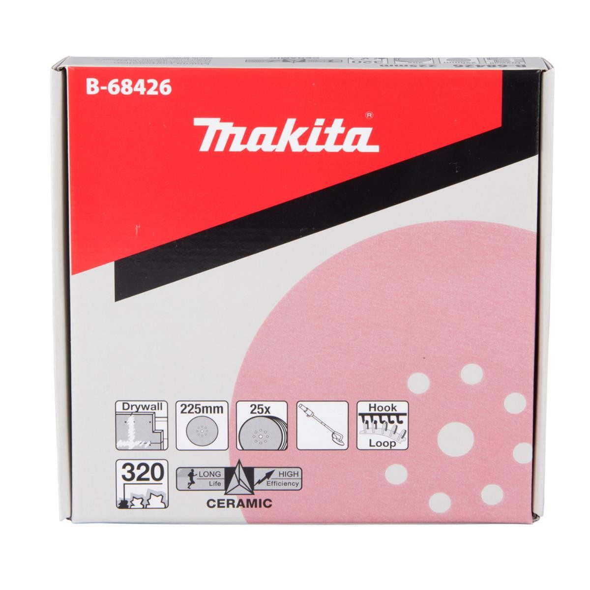 Thumbnail - Makita Akku-Multifunktionswerkzeug Makita Schleifpapier 225 mm 225 mm • K320 • 25 Stk., Produkt, Makita, Makita Werkzeug...