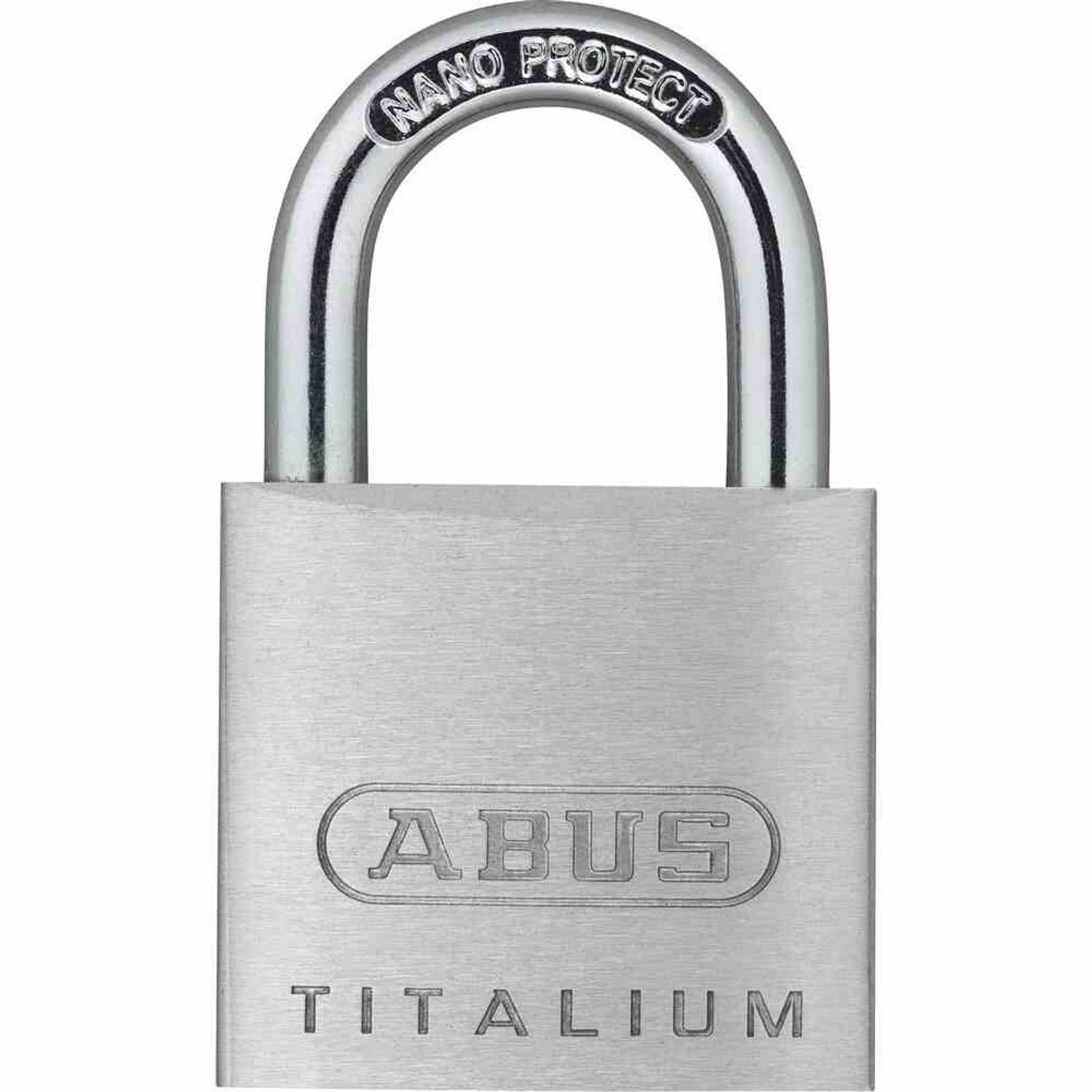 ABUS Vorhängeschloss Titalium-Vorhangschloss 64TI/30 aus TITALIUM, Lock-Tag