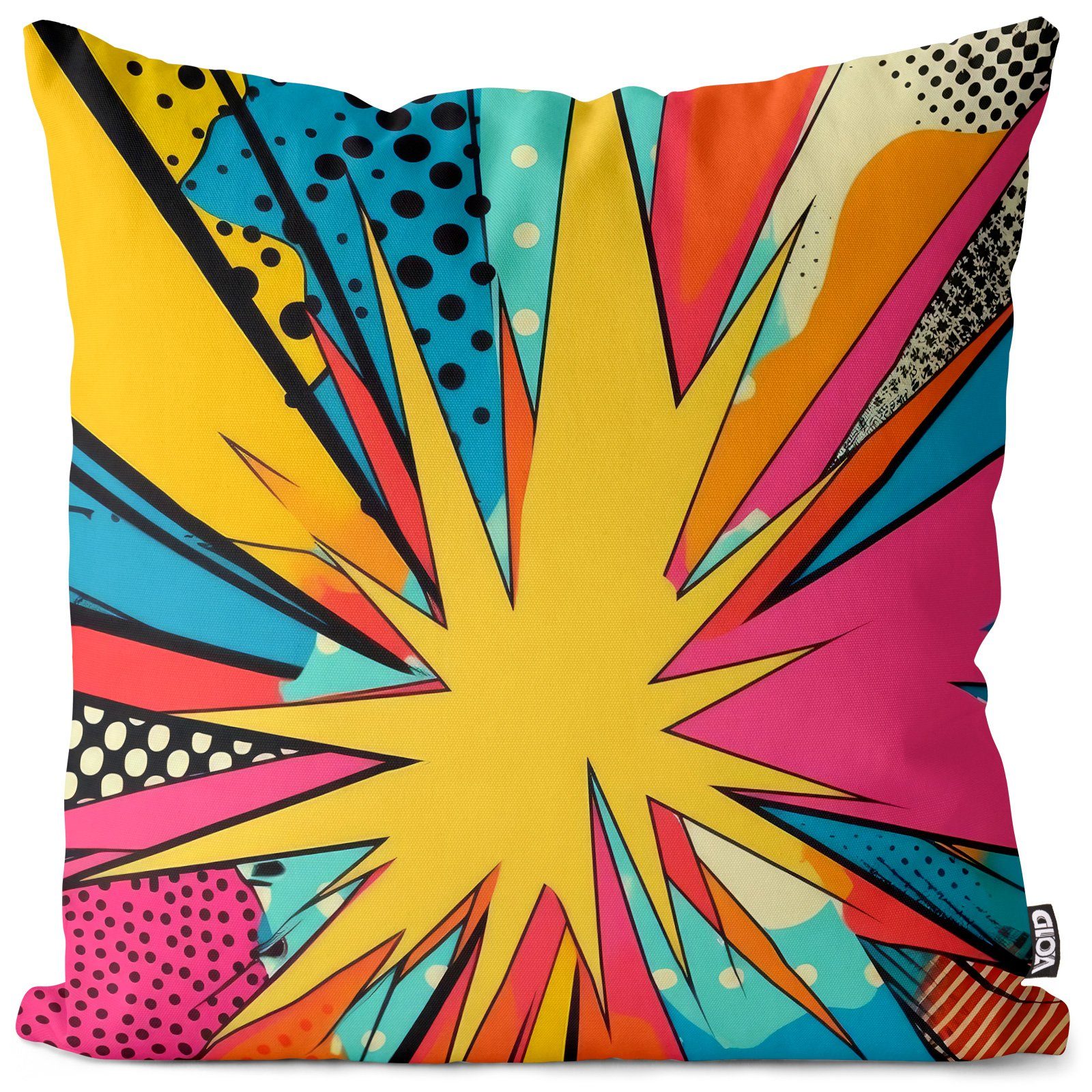 VOID Kissenbezug, (1 Stück), Pop Art Explosion Comic bunt popart comic anime manga gamer game supe